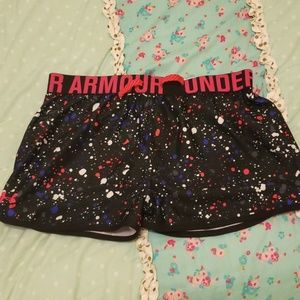 Under Armour paint splat shorts
